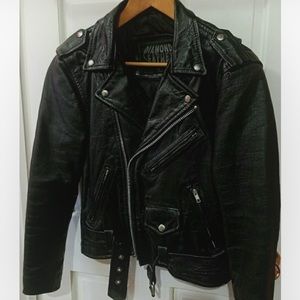 Men’s genuine leather motorcycle jacket
